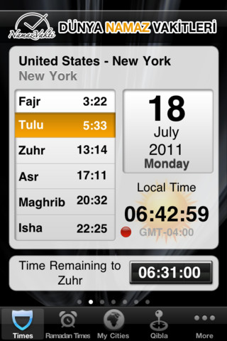 Dünya Namaz Vakitleri iPhone