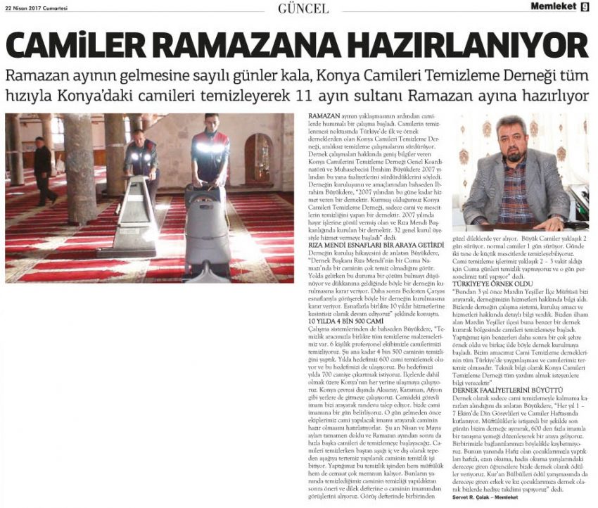 Camiler Ramazana Hazırlanıyor